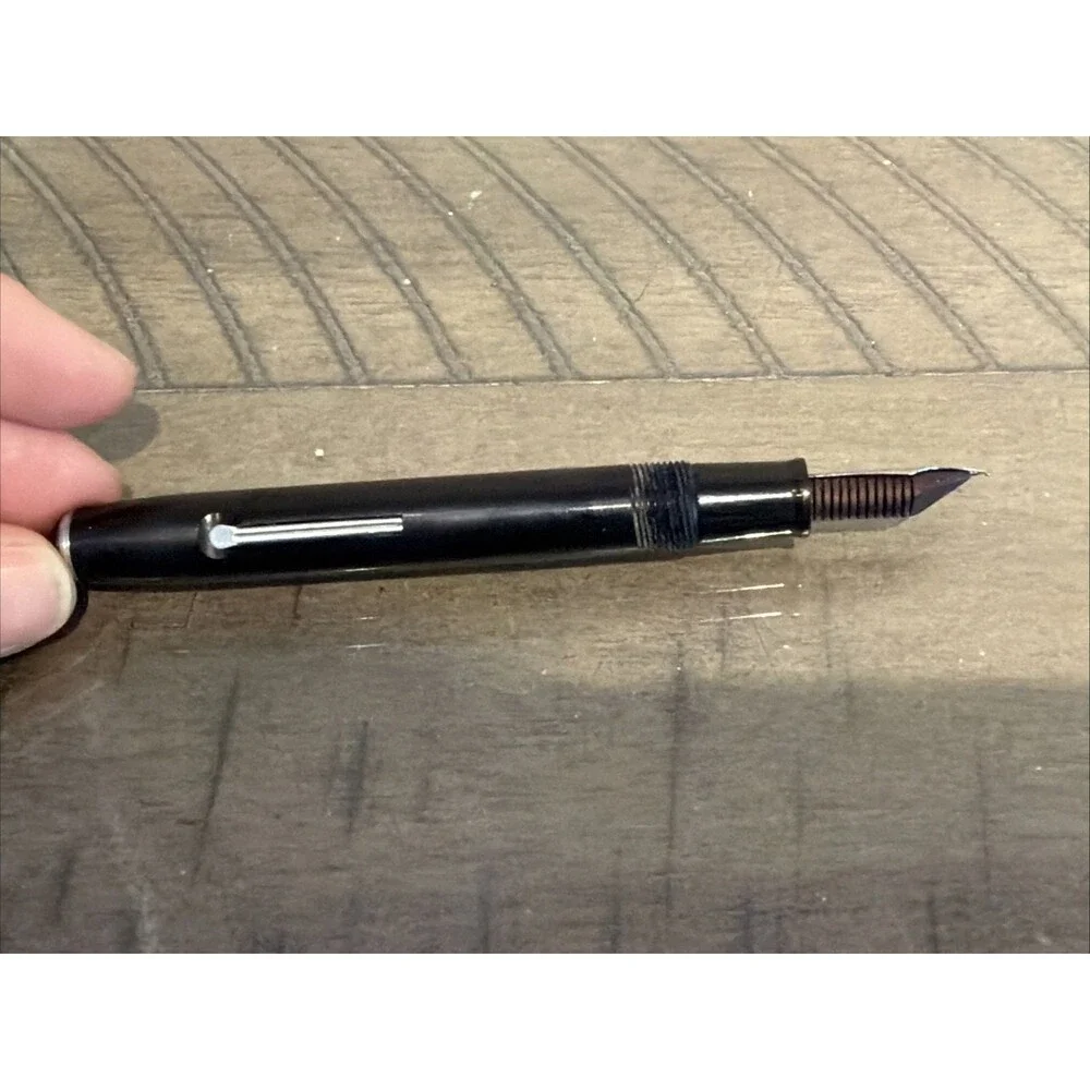 Vintage Esterbrook SJ black Fountain Pen 2556 Firm Fine Nib 1950s READ